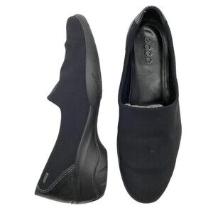 Ecco Shoes Rise GTX GoreTex Black Slip On Loafer Walking Shoes Women’s Size 40